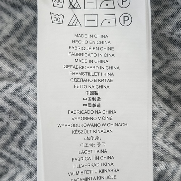 MICHAEL KORS Black & White Printed Top, size PM - Picture 5 of 6